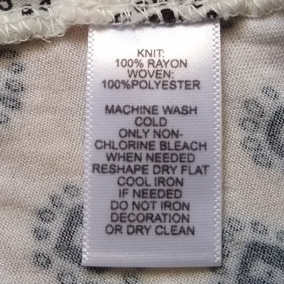 LOFT black white print mixed media boho blouse top XXS - Picture 10 of 15